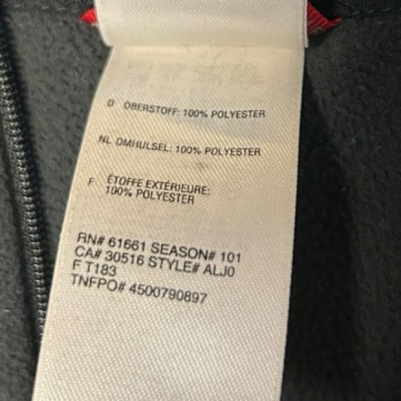 The North Face Black Quarter-Zip Fleece Pullover Women Long Sleeve size L Black - Picture 5 of 10